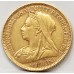 AUSTRALIA 1900 . HALF 1/2 SOVEREIGN . SYDNEY . GOLD